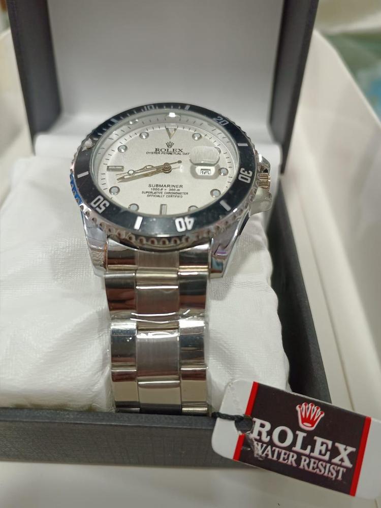 Rolex Men's Formal Quartz Wrist Watch with Stainless Steel Strap
