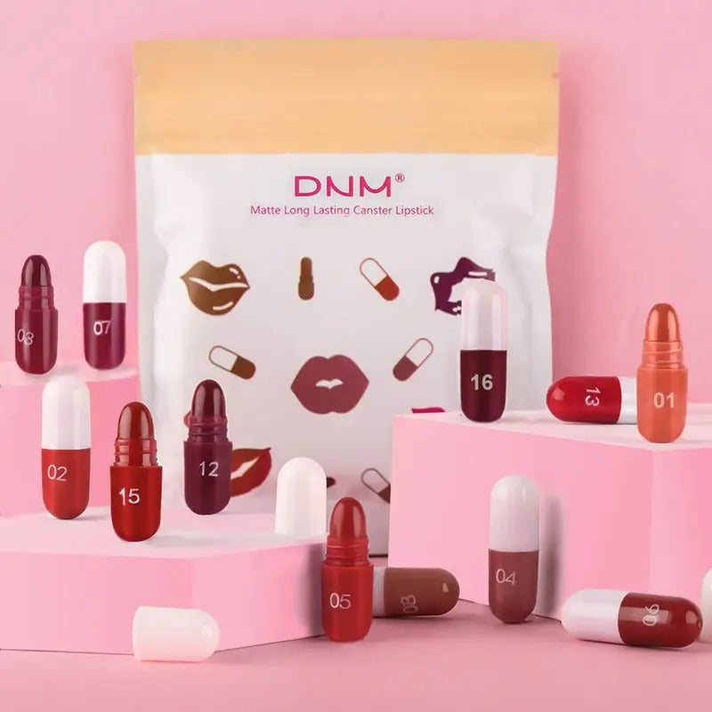 Matte Lipstick Capsule (Pack of 18)