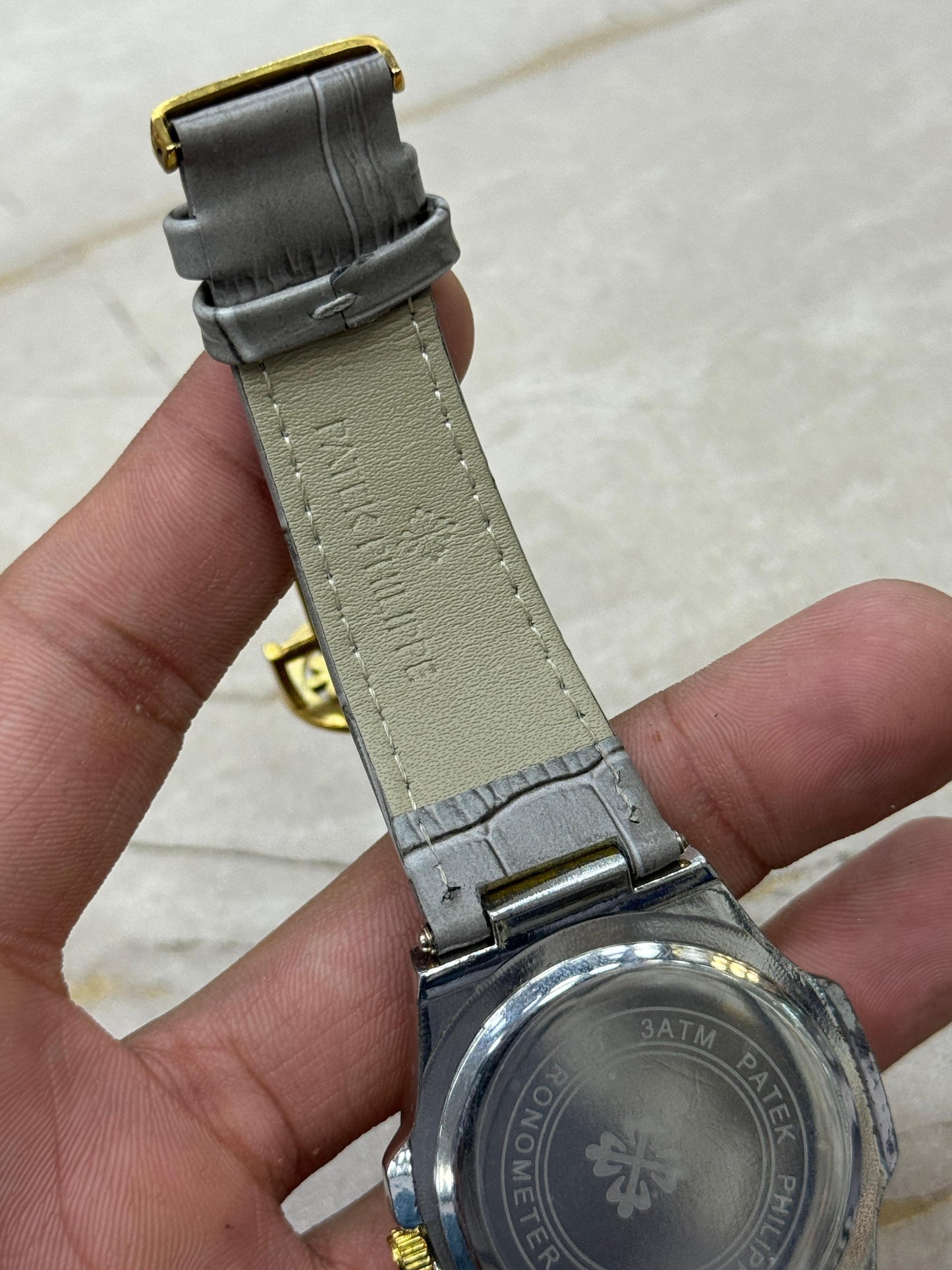 Patek Philippe Nautilus 8044 – Grey Gold Tone | 3ATM Water Resistant